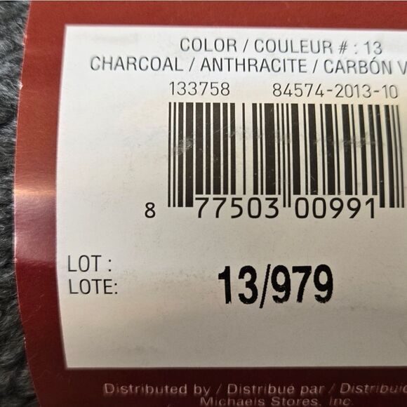 LOOPSโ& THREADS CHARISMA CHARCOAL 3.5 Oz Per Skein 109 Yds X4 - Picture 9 of 12